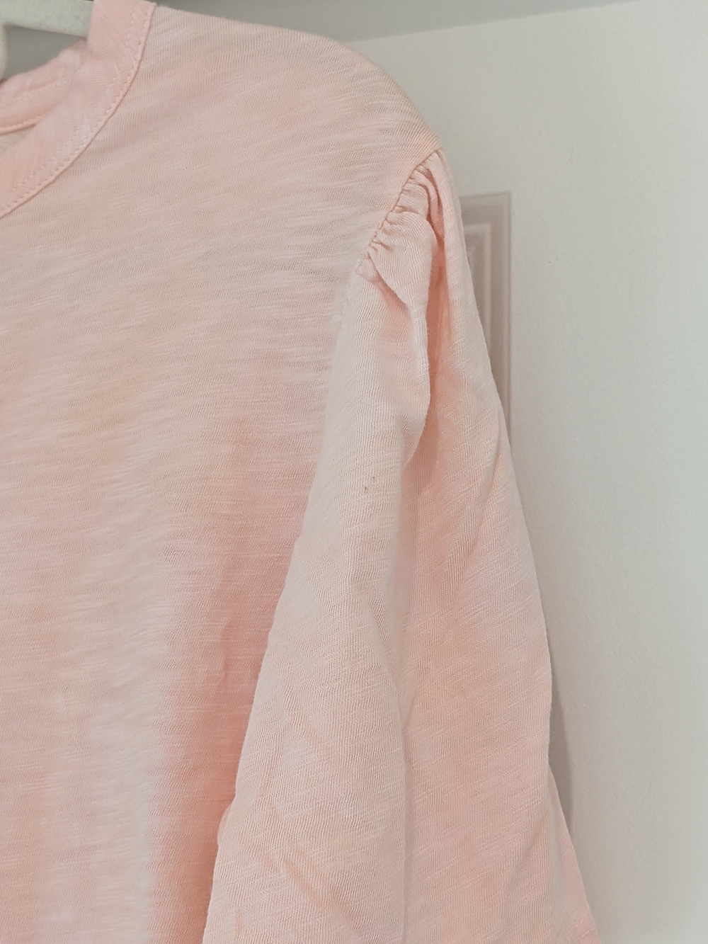 Veronica Beard Pink Tie-Dye Ombre Short Sleeve Tee Pink White Cream - Picture 2 of 9